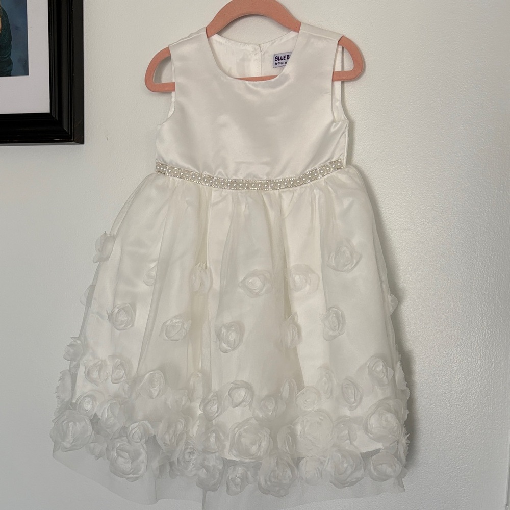 Blueberi Boulevard Toddler Girls Embellished Sleeveless A-Line Dress
